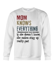 Mom Knows Everything - Perfect Gift For Mom Crewneck Sweatshirt tile