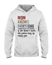 Mom Knows Everything - Perfect Gift For Mom Hooded Sweatshirt tile