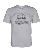 WHAT IS NANATUDE YOU ASK V-Neck T-Shirt thumbnail