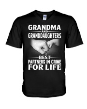BEST PARTNERS IN CRIME V-Neck T-Shirt thumbnail