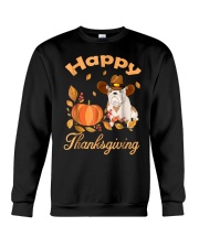 Happy Thanksgiving Shirt Bulldog Pilgrim Costume D Crewneck Sweatshirt thumbnail