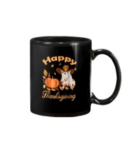 Happy Thanksgiving Shirt Bulldog Pilgrim Costume D Mug thumbnail