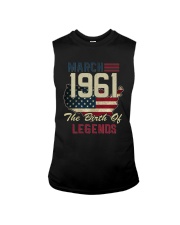 Legends Were Born In March 1961 57th Birthday Gift Sleeveless Tee thumbnail