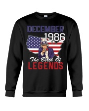 Legends Were Born In december 1986 Crewneck Sweatshirt thumbnail