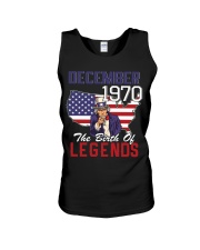 Legends Were Born In december 1970 Unisex Tank thumbnail