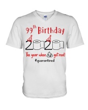 Year 99th Birthday V-Neck T-Shirt thumbnail