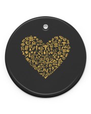 Nurse Heart (2) Circle Ornament (Porcelain) tile