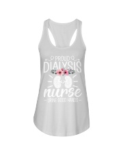 Proud Dialysis Nurse Funny Nephrology Hemodialysis Nurse Ladies Flowy Tank tile