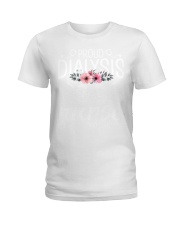 Proud Dialysis Nurse Funny Nephrology Hemodialysis Nurse Ladies T-Shirt tile