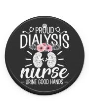 Proud Dialysis Nurse Funny Nephrology Hemodialysis Nurse Circle Ornament (Porcelain) tile