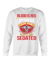 Blood is red nurse is jaded Crewneck Sweatshirt tile