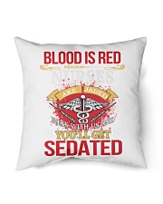 Blood is red nurse is jaded Indoor Pillow tile