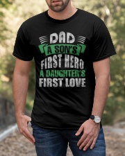 Dad A Son's First Hero A Girl's First Love Classic T-Shirt apparel-classic-tshirt-lifestyle-front-53