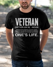 Veteran Definition Veterans Day Tee Shirt Classic T-Shirt apparel-classic-tshirt-lifestyle-front-50
