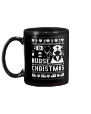 Nurse Ugly Christmas Sweater Mug Mug back