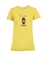 G is for Gnome Premium Fit Ladies Tee front