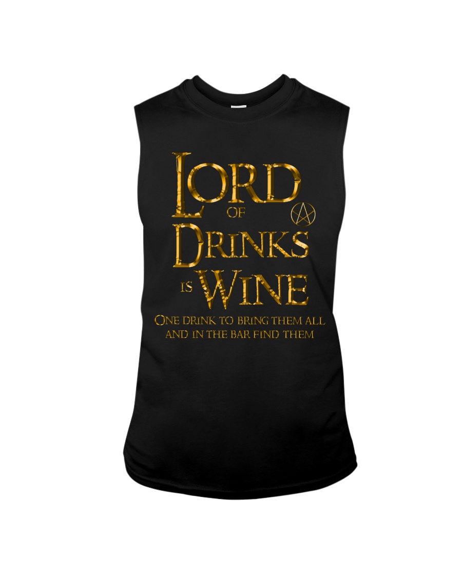 Lord of the Drinks is Wine Sleeveless Tee