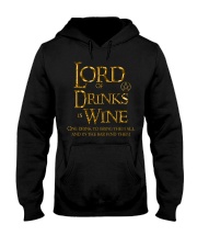 Lord of the Drinks is Wine Hooded Sweatshirt thumbnail