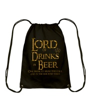 Lord of the Drinks is Beer Drawstring Bag thumbnail