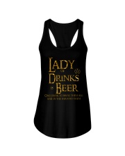 Lady of Drinks is Beer Ladies Flowy Tank thumbnail