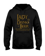 Lady of Drinks is Beer Hooded Sweatshirt thumbnail
