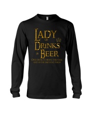 Lady of Drinks is Beer Long Sleeve Tee thumbnail