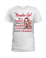NOVEMBER GIRL Ladies T-Shirt front
