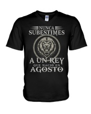 REY DE AGOSTO V-Neck T-Shirt tile