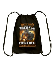 FEBRUARY MAN Drawstring Bag thumbnail