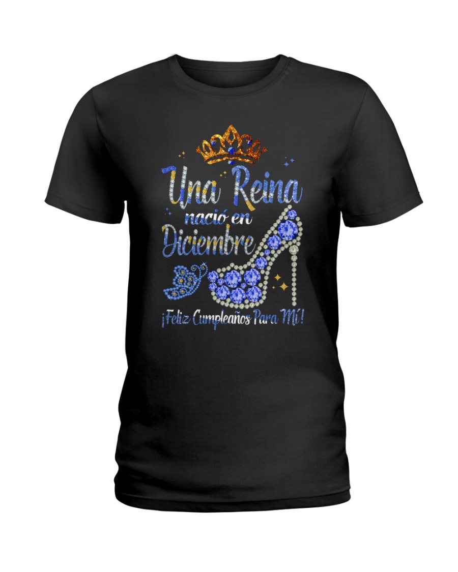 Camisetas sublimadas mujer reinas de diciembre Ladies T-Shirt