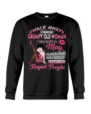 H - GRUMPY OLD WOMAN MAY Crewneck Sweatshirt thumbnail