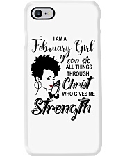 FEBRUARY GIRL Phone Case tile