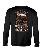 Grumpy old man April tee Cool T shirts for Men Crewneck Sweatshirt thumbnail