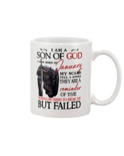 H- JANUARY MAN Mug tile