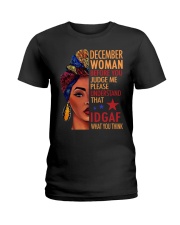 DECEMBER WOMAN Ladies T-Shirt front