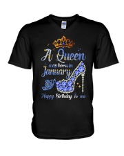 JANUARY QUEEN V-Neck T-Shirt tile