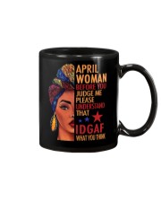 APRIL WOMAN Mug tile