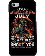 Grumpy old man July tee Cool T shirts for Men-T Phone Case tile