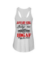 JANUARY GIRL Ladies Flowy Tank tile
