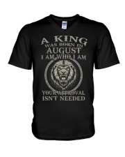 H - AUGUST KING V-Neck T-Shirt tile