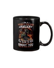 Grumpy old man January tee Cool T shirts for Men Mug thumbnail