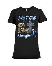 2nd july christ Premium Fit Ladies Tee thumbnail