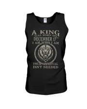 DECEMBER KING 17 Unisex Tank tile