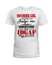 NOVEMBER GIRL Z Ladies T-Shirt front