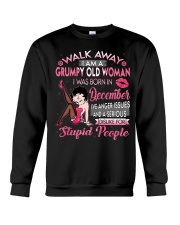 GRUMPY OLD WOMAN DECEMBER Crewneck Sweatshirt thumbnail