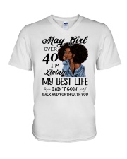 MAY GIRL V-Neck T-Shirt thumbnail
