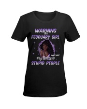 H - FEBRUARY GIRL Ladies T-Shirt women-premium-crewneck-shirt-front