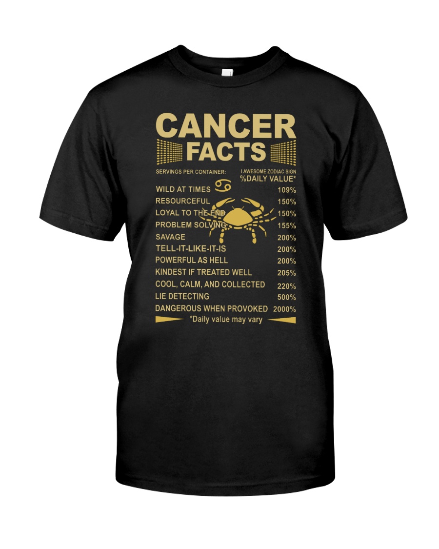 Cancer T shirt Printing Zodiac Unisex shirts Classic T-Shirt