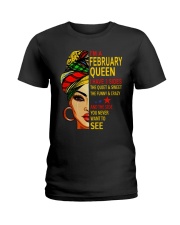 FEBRUARY QUEEN Z Ladies T-Shirt front