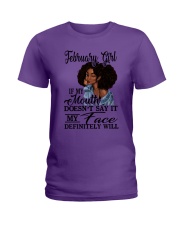 FEBRUARY GIRL Ladies T-Shirt tile